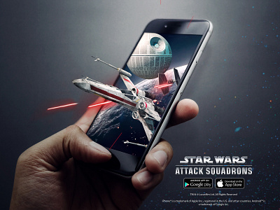 Star Wars Game Ad 3d advertisement branding composite gaming graphic design photo editing photoshop retouching star wars