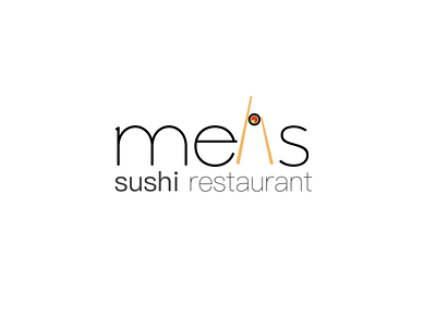 Melis Sushi ai branding design flat graphic design illustration illustrator logo ui ux vector