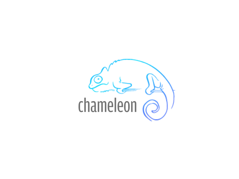 Chameleon Logo after effect ai animation art blue brand branding design flat gif hello dribbble icon illustration illustrator logo logo animal ui ux vector vectorart