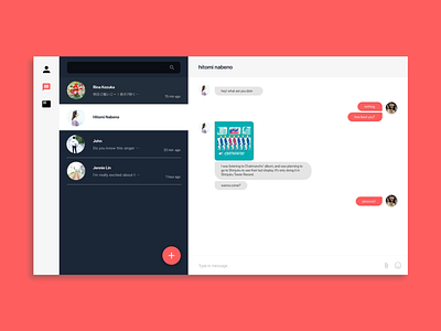 DailyUI013 : Direct Messaging app daily ui daily ui 013 dailyui design direct messaging sketch ui