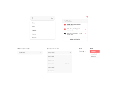 DailyUI027 : Dropdown app daily 100 challenge daily ui dailyui design dropdown sketch ui