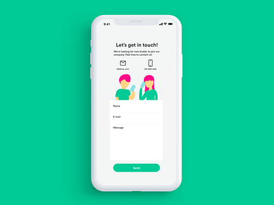 DailyUI028 : Contact us