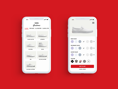 DailyUI033 : Customize Product app custom daily 100 challenge daily ui dailyui design sketch sneaker ui vans