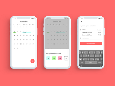 DailyUI071 : Schedule app daily 100 challenge daily ui daily ui 071 dailyui design sketch ui