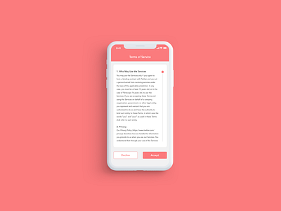DailyUI089 : Terms of Service app daily 100 challenge daily ui daily ui 089 dailyui design sketch ui