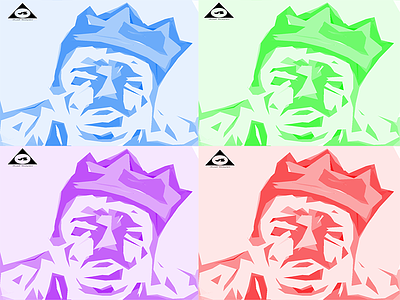 The set of 4 Biggie Smalls designs. art clean graphics hip hop music photoshop