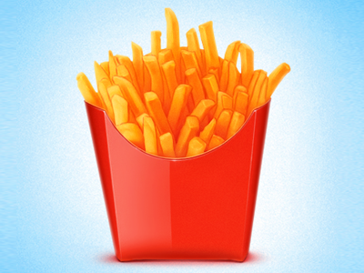 french fries french fries illustration photoshop