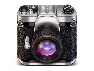 Cmr camera dribbble icon illustration ios photoshop