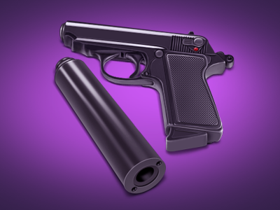 gun icon photoshop ui