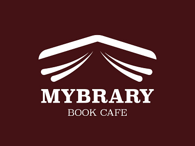 MYBRARY Book Cafe desing dribbble illustrator logo logo a day