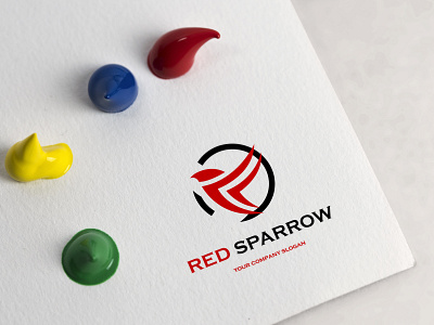 Red Sparrow Logo Design