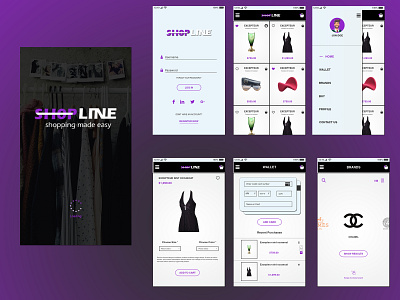 ShopLine E-Commerce Mobile UI Design