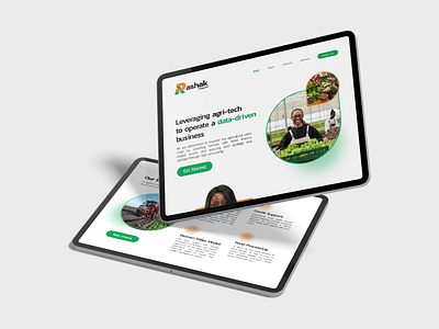 Rashak Farms website redesign design ui ux