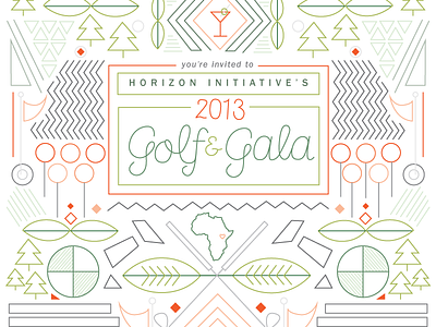 Firstshot gala golf nonprofit vector