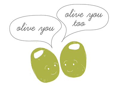 Olives food green illustration love olives