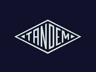 Tandem industrial logo tandem type typography