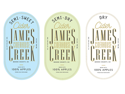 James Creek Labels