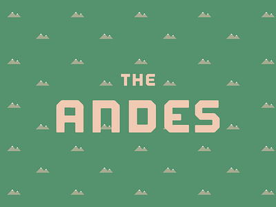 The Andes coffee mountains pattern
