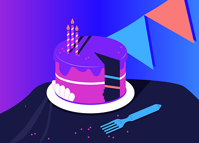 b-day cake b day birthday cake illustration party pie vector