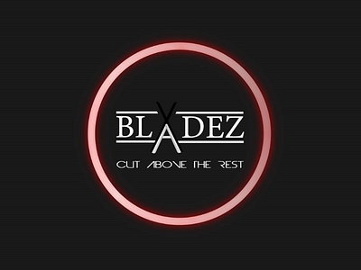 Blades Barbershop adobe barbershop blades daily logo challenge illustrator