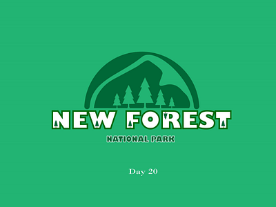 National Park adobe logo design national park trees