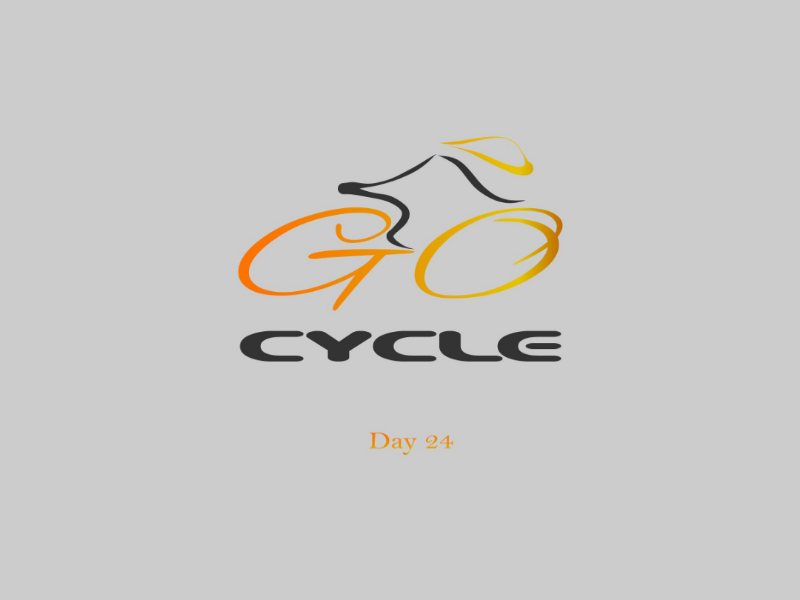 Go Cycle bicycle logo design adobe
