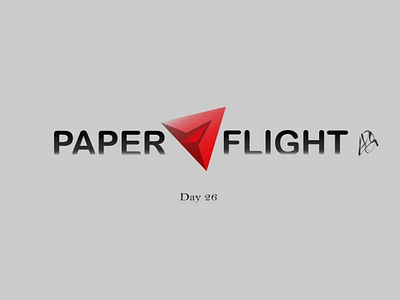 Paper Flight aeroplane logo paper