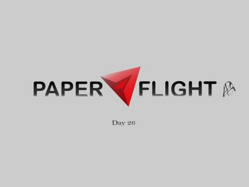 Paper Flight logo paper aeroplane