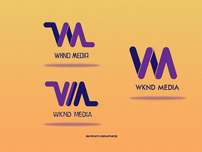 WKND Media adobe illustrator logo design media