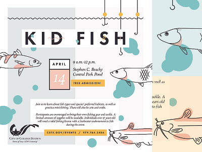 Kid Fish Modern Illustration
