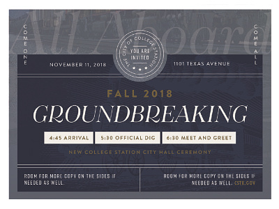 Formal Groundbreaking Invitation