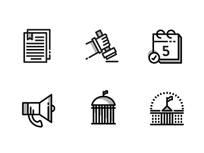 Municipal Work Icons black and red black and white button design graphic grayscale icon icon design icon set iconography icons illustration infographic interface logo minimalist modern simple ui vector