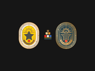 Veteran Pin branding design icon illustration minimalist modern pin simple vector veteran veterans yellow