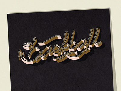 Basketball Cursive Typography