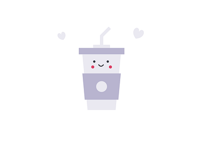 Cute cup art brand branding cup design flat icon illustration illustrator logo minimal vector