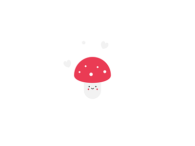 Cute Mushroom animation art brand branding design icon identity illustration illustrator minimal