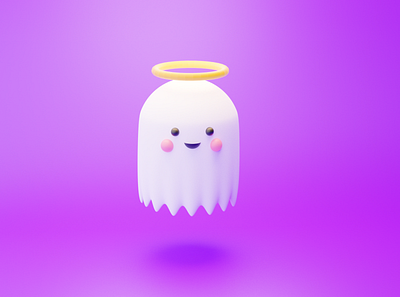 Cute Ghost 3d animation art brand branding design graphic design illustration illustrator logo motion graphics ui ux vector