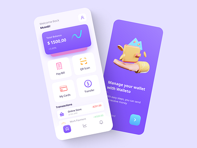 E-wallet App UI Design