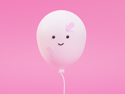 Cute Balloon 3d animation art brand branding design graphic design illustration illustrator logo motion graphics ui ux vector