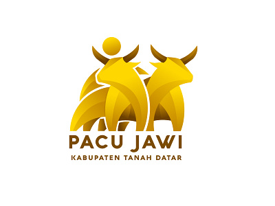 pacu jawi logo branding bull calor cow logo logo cow logo design logo designer logo sport logoanimal logotype nature pacu jawi sport