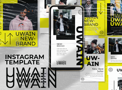 Uwain Instagram Template brand brand design design instagram instagram post instagram stories sosialmedia