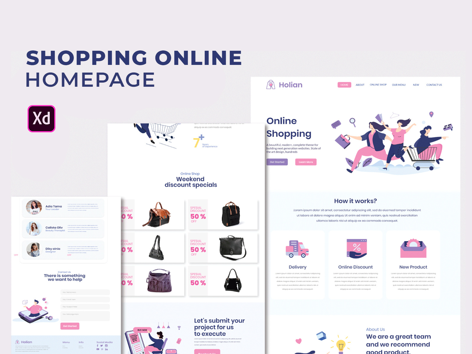 Shopping online homepage by Nyiltemp on Dribbble