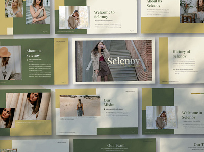 selenoy presentation template branding calor desgin design instagram powerpoint typography