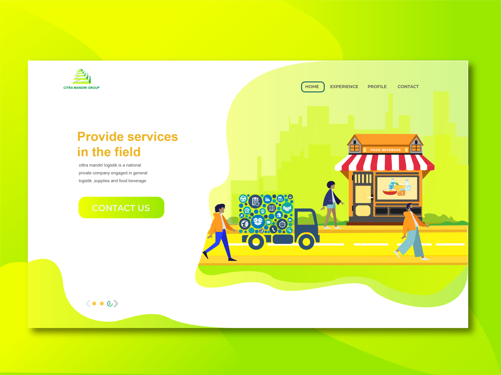 home page by Nyilstudio on Dribbble