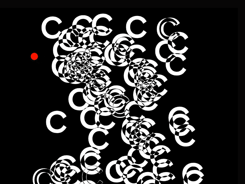 C's and c's creative coding moving type p5js processing type type animation visual