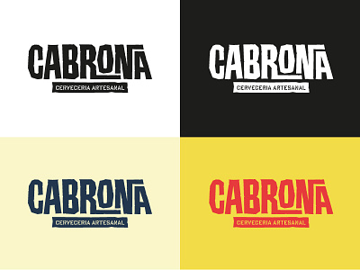 Cabrona - Cerveceria Artesanal branding branding design design icon lettering logo type typography vector
