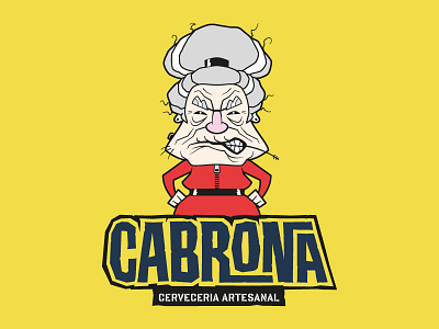 Cabrona - Cerveceria Artesanal branding cartoon design flat icon illustration lettering logo mascot character mascot design mascot logo typography vector