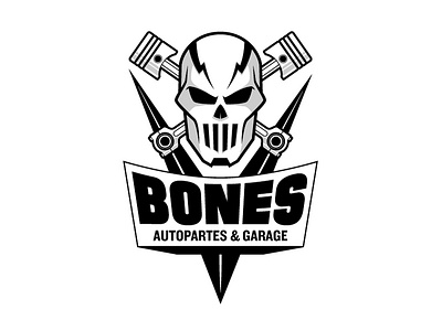 Bones branding cartoon design flat icon illustration logo mascot logo typography vector