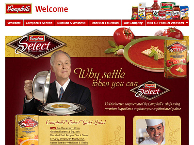 Campbells Select design ui ux