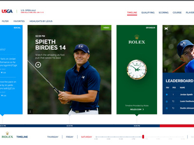 USGA Creative Concepts design flat ui ux website